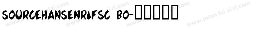 sourcehansenrifsc bo字体转换